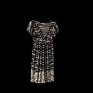 Studio M black and cream polkadot dress